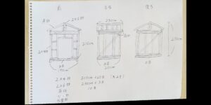 Diyで小屋を作るための設計図を書いて簡単に安く小屋をたてる Diyで低コストな小屋作り